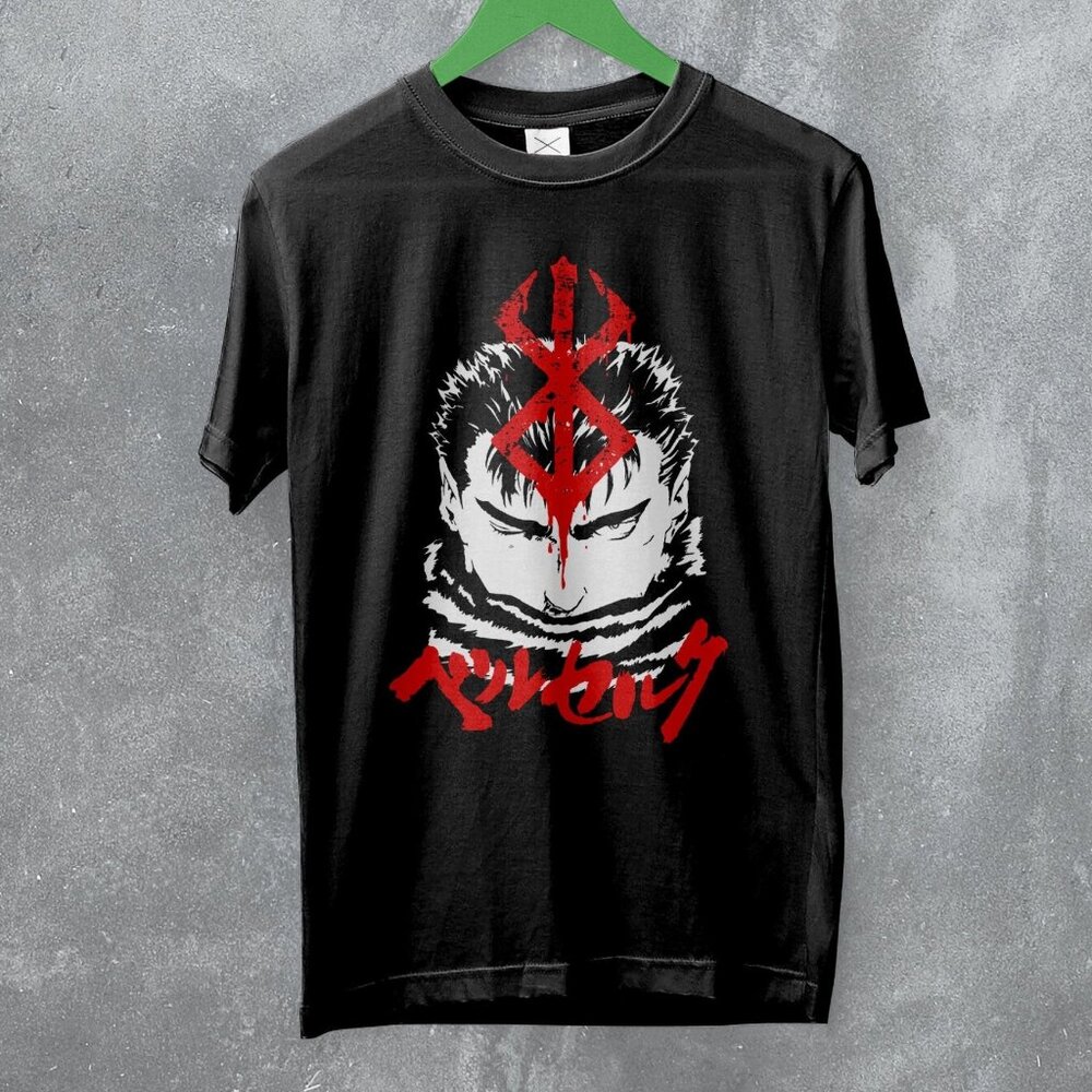 Berserk Manga Guts Knight Anime Graphic Dark Fantasy Warrior Hero T-Shirt 168